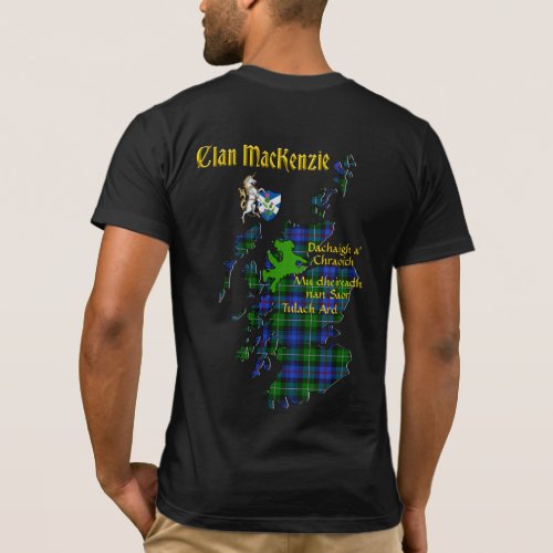 MacKenzie Clan  Tartan Map2 T_Shirt