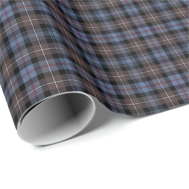 Mackenzie Clan Weathered Tartan Wrapping Paper (Roll Corner)