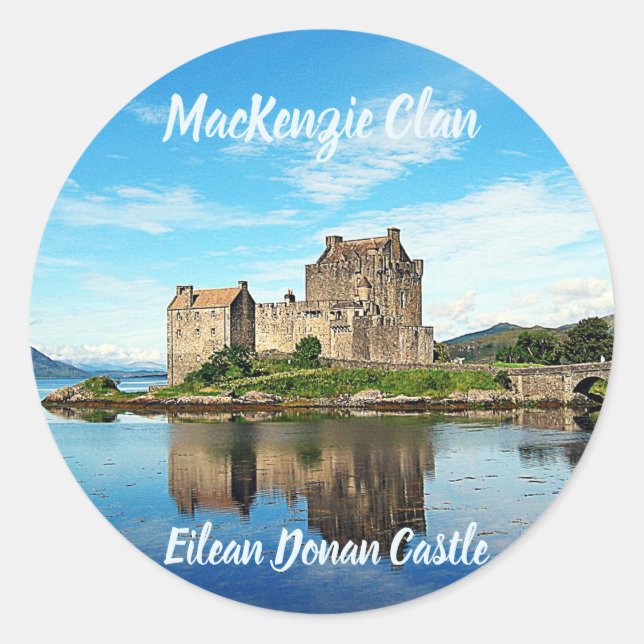 MacKenzie Clan's Scottish Castle Sticker (Front)