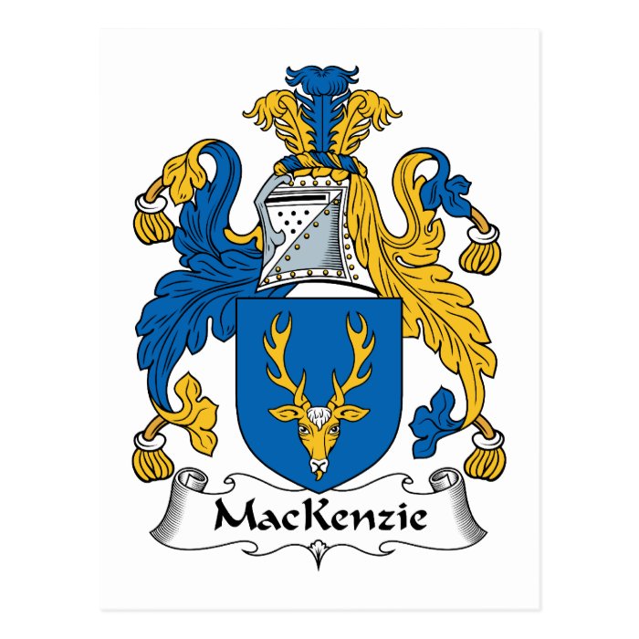 MacKenzie Family Crest Postcards