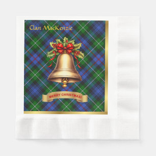 MacKenzie Personalized Tartan Christmas Napkins