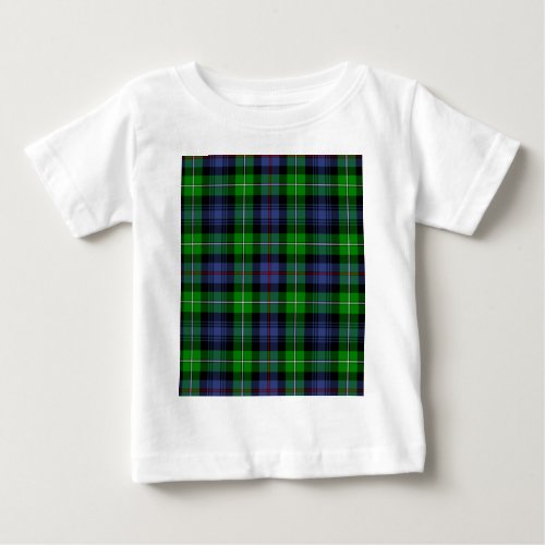MacKenzie Tartan aka Seaforth Highlanders Tartan Baby T_Shirt