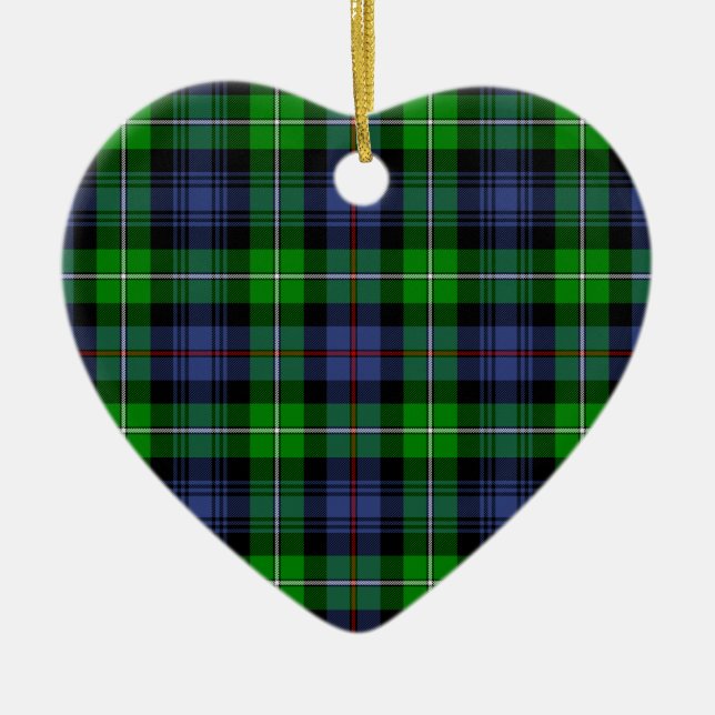 MacKenzie Tartan (aka Seaforth Highlanders Tartan) Ceramic Ornament (Front)