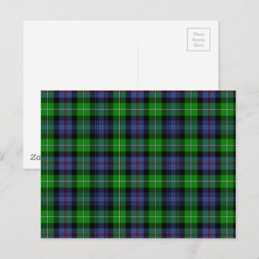 MacKenzie Tartan (aka Seaforth Highlanders Tartan) Postcard Zazzle