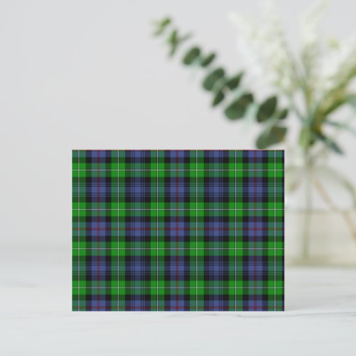 MacKenzie Tartan (aka Seaforth Highlanders Tartan) Postcard Zazzle