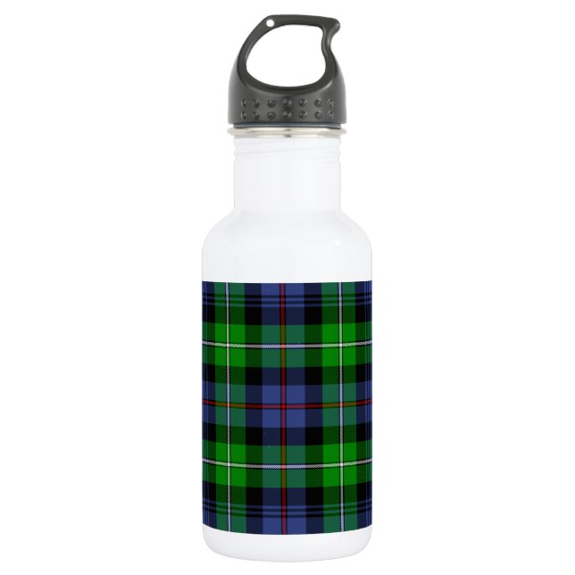 MacKenzie Tartan (aka Seaforth Highlanders Tartan) Water Bottle (Front)