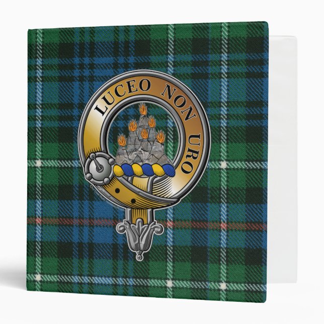 MacKenzie Tartan & Badge 3 Ring Binder (Front/Inside)