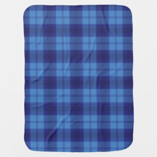 mackenzie tartan blue Scottish Scotland pattern 22 Baby Blanket