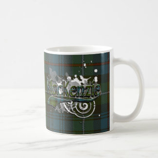 MacKenzie Tartan Grunge Coffee Mug