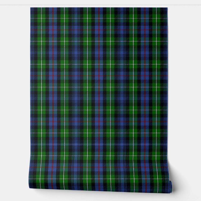 MacKenzie Tartan Plaid Scottish Clan Wallpaper (Unrolling)