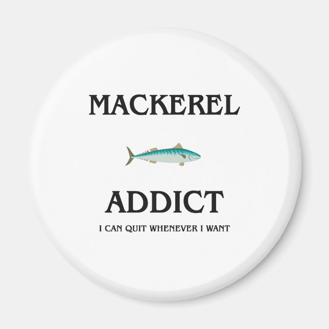 Mackerel Addict Magnet (Front)