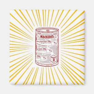 Mackerel Canned fish Magnet