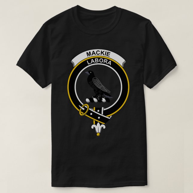MacKie Crest Tartan Clan Scottish Clan T-Shirt (Design Front)