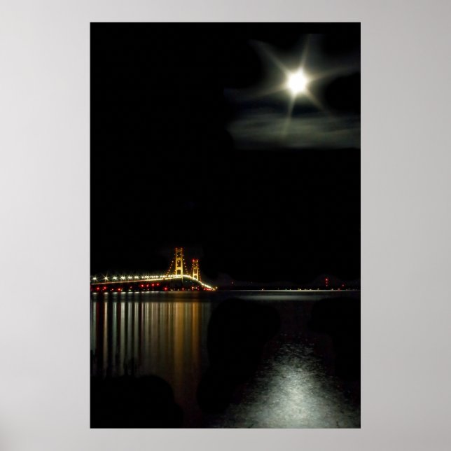Mackinac at Midnight Poster (Front)