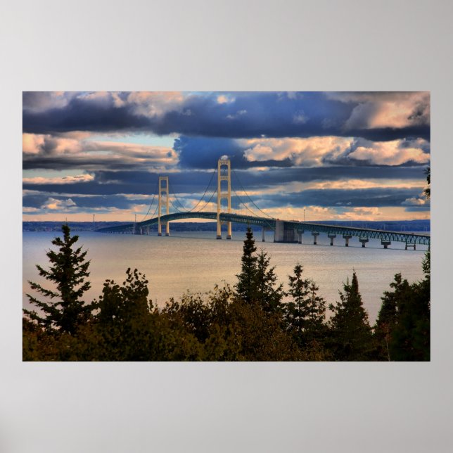 Mackinac Bridge #1060 Poster (Front)