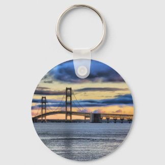 Mackinac Bridge 1155 Blue Keychain