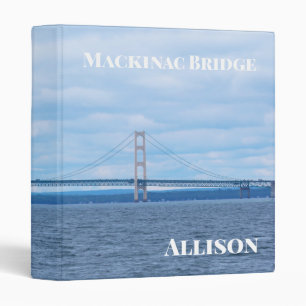 Mackinac Bridge 3 Ring Binder