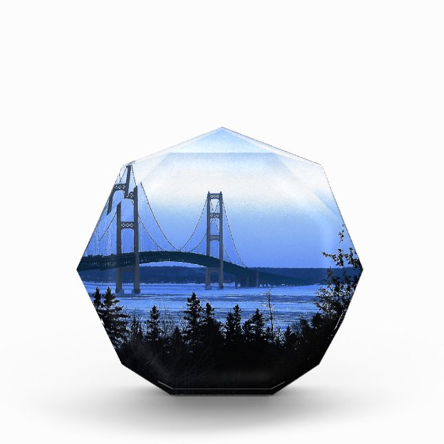 Mackinac Bridge Acrylic Award (Front)