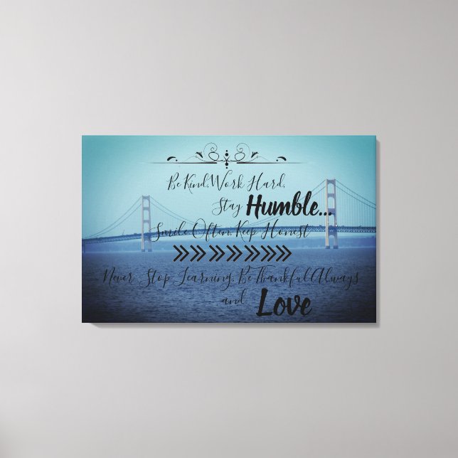 Mackinac Bridge Canvas Print (Front)