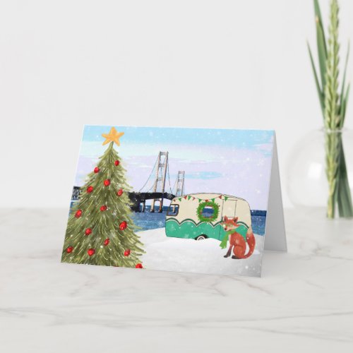 Mackinac Bridge Christmas Card