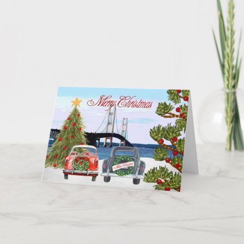 Mackinac Bridge Christmas Card