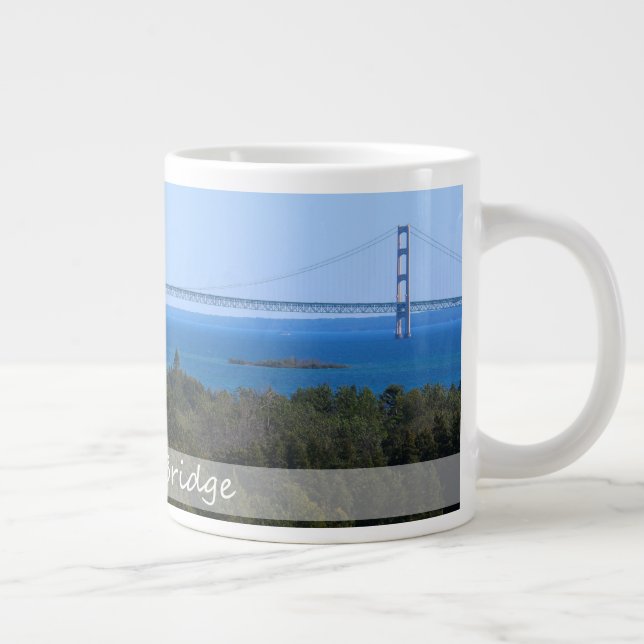 Mackinac Bridge Giant Coffee Mug (Right)