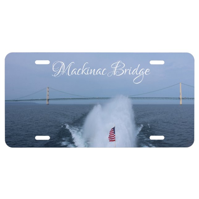 Mackinac Bridge License Plate (Front)