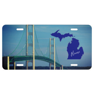Mackinac Bridge License Plate