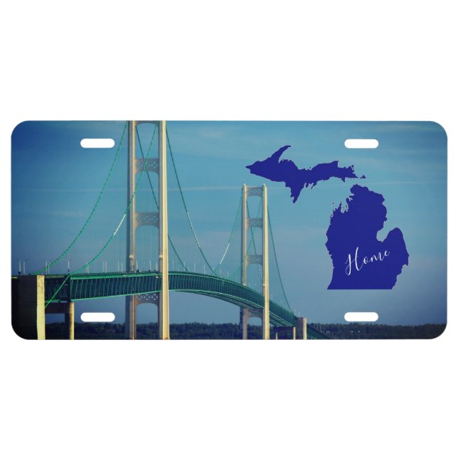 Mackinac Bridge License Plate (Front)