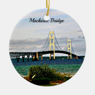 Mackinac Bridge, Mackinac Island Ceramic Ornament