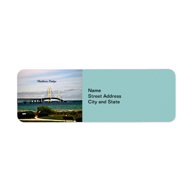 Mackinac Bridge, Mackinac Island Label (Front)