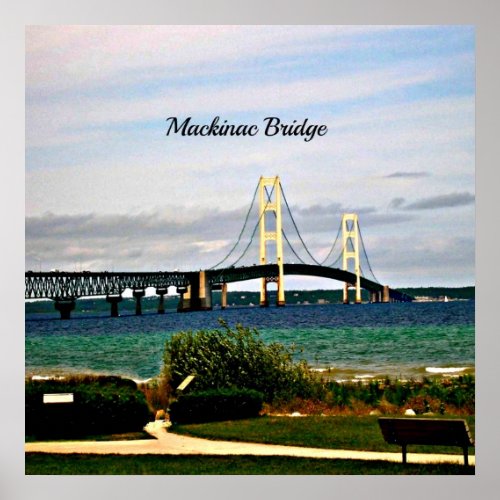 Mackinac Bridge Mackinac Island Poster