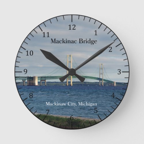 Mackinac Bridge Mackinaw city clock