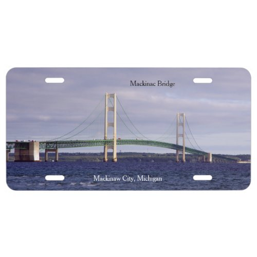 Mackinac Bridge Mackinaw City license plate