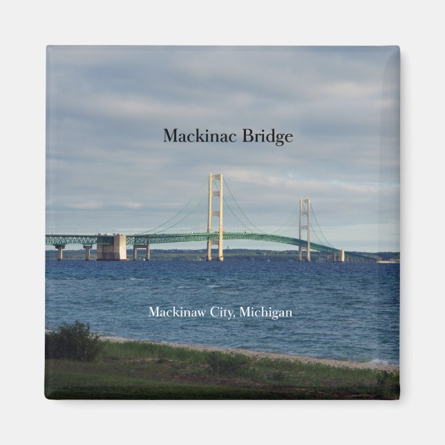 Mackinac Bridge Mackinaw City magnets (Front)