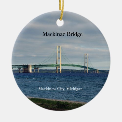 Mackinac Bridge Mackinaw City ornament