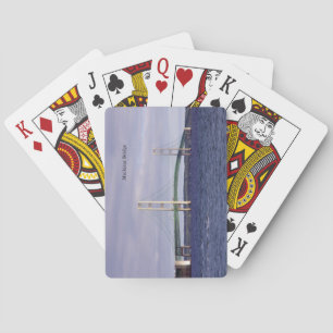 Mackinac Bridge Mackinaw City playing cards