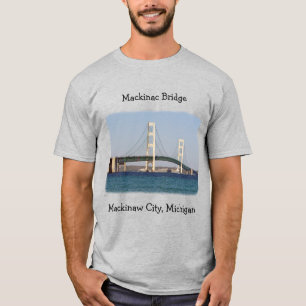 Mackinac Bridge Mackinaw City shirt light colors