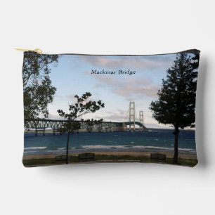 Mackinac Bridge Mackinaw City zipper bag