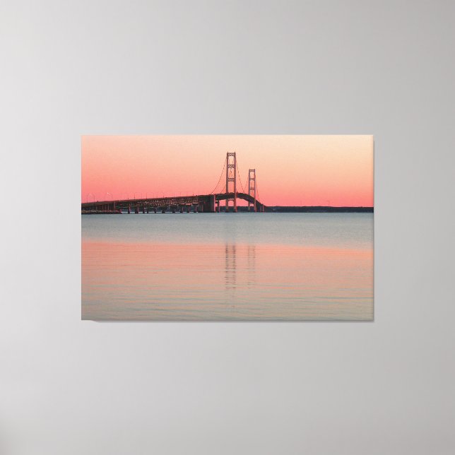 Mackinac Bridge, Michigan Canvas Print (Front)