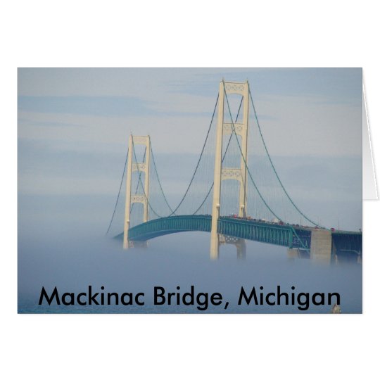 Mackinac Bridge, Michigan Card