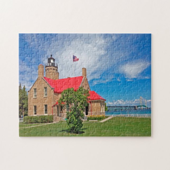 Mackinac Bridge Michigan. Jigsaw Puzzle (Horizontal)