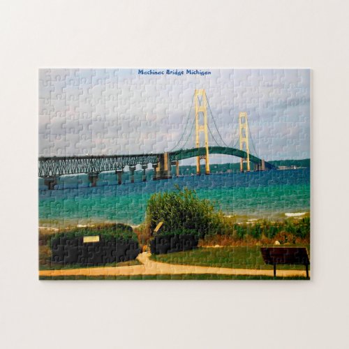 Mackinac Bridge Michigan Jigsaw Puzzle