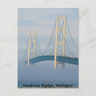 Mackinac Bridge, Michigan Postcard