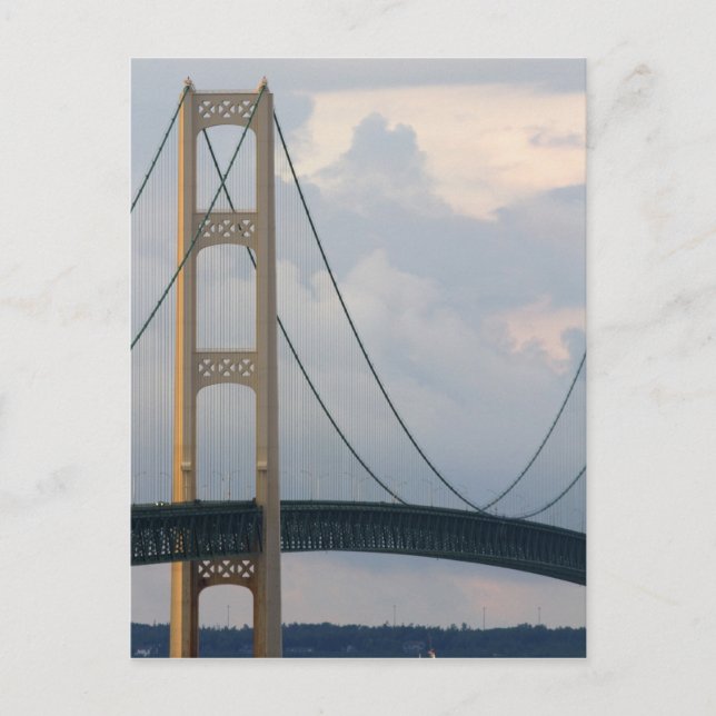 Mackinac Bridge, Michigan, USA Postcard (Front)