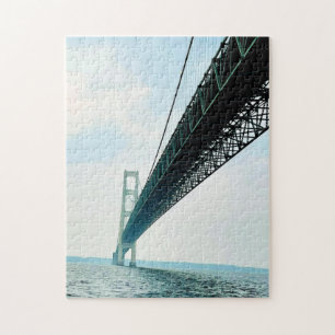 Mackinac Bridge Mighty Mac Jigsaw Puzzle