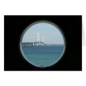 Mackinac Bridge note card (Front Horizontal)