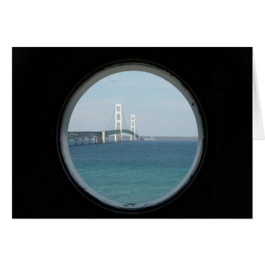 Mackinac Bridge note card (Front Horizontal)