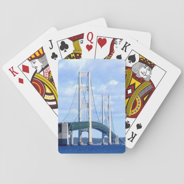 Mackinac Bridge Michigan Playing Cards 
