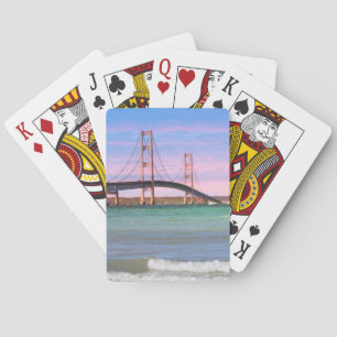 "Mackinac Bridge Playing Cards" Playing Cards